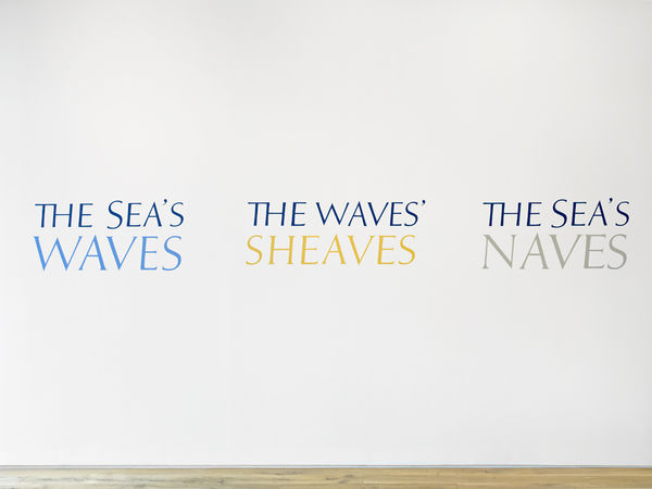The Sea's Waves 1974 wall painting, with Stuart Barrie